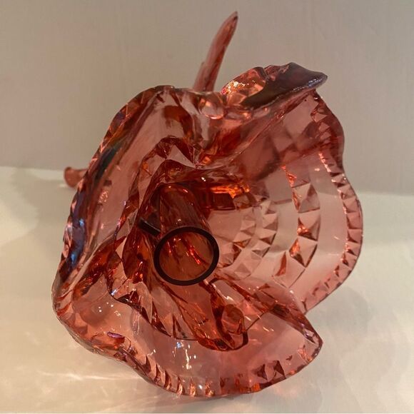 Cranberry Colored Lucite Angel - Picture 5 of 6